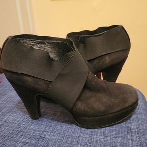 Stuart Weitzman Black Suede Booties